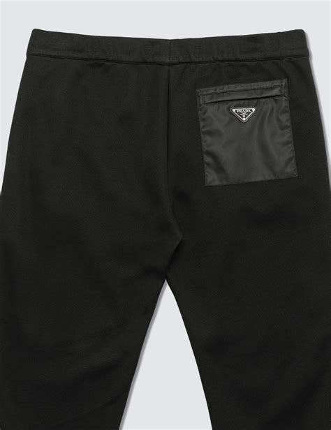 prada nylon shorts|Prada sweatpants men's.